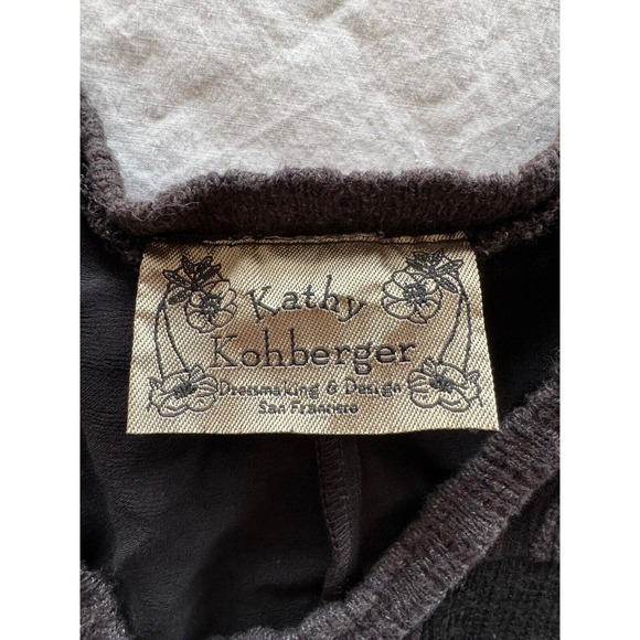 Vtg Kathy Kohberger Maxi Dress Sz S Goth Grunge Whimsigoth GoblinCore Festival - Picture 6 of 9